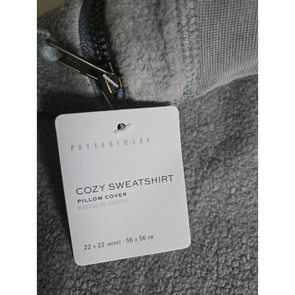 Pottery Barn Cozy Sweatshirt Pillow Cover Only 22